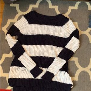 Black and white sweater